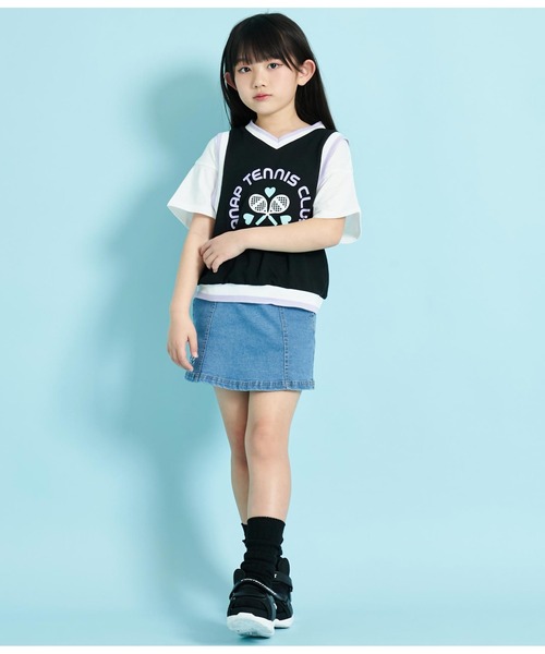 トップス P ANA ANAP GiRL（アナップガール）の「サマーニット両ジップトップス