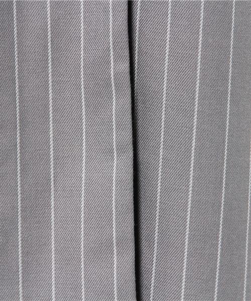 one after another NICE CLAUP（ワンアフターアナザーナイスクラップ）の「【ナイスクラップ】ストライプチェスターコート（チェスターコート・レディース・ネイビー/グレー・FREE）」の13枚目の写真