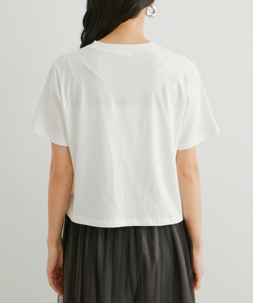VIS(ビス)の「【WEB限定】リボンモチーフTシャツ(Tシャツ/カットソー・レディース・ピンク/ホワイト系その他/ブラック系その他・FREE)」の16枚目の写真