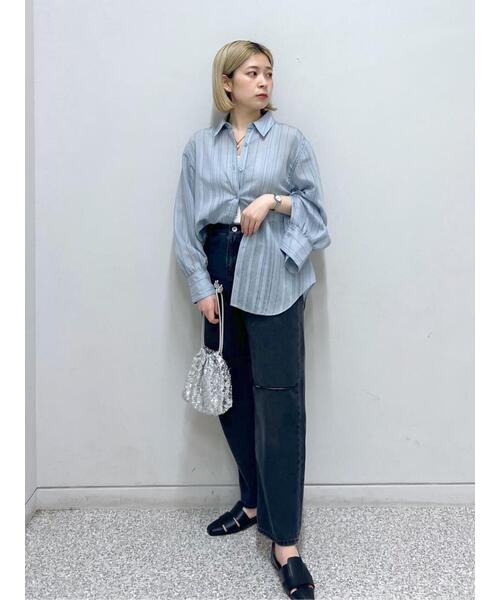 FREE'S MART（フリーズマート）の「袖スリットルーズシャツ（シャツ/ブラウス・レディース・ホワイト/ホワイト系その他/ライトグリーン/ベージュ/ブルー系その他・SMALL/MEDIUM）」の7枚目の写真