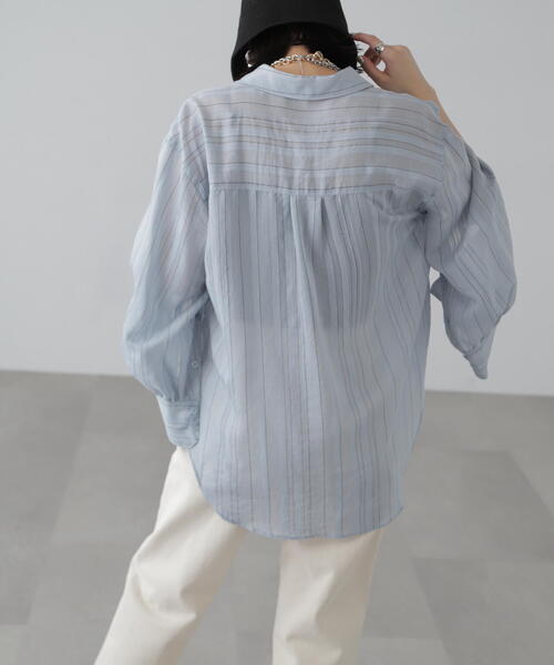 FREE'S MART（フリーズマート）の「袖スリットルーズシャツ（シャツ/ブラウス・レディース・ホワイト/ホワイト系その他/ライトグリーン/ベージュ/ブルー系その他・SMALL/MEDIUM）」の8枚目の写真