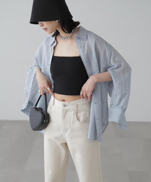 FREE'S MART（フリーズマート）の「袖スリットルーズシャツ（シャツ/ブラウス・レディース・ホワイト/ホワイト系その他/ライトグリーン/ベージュ/ブルー系その他・SMALL/MEDIUM）」の15枚目の写真