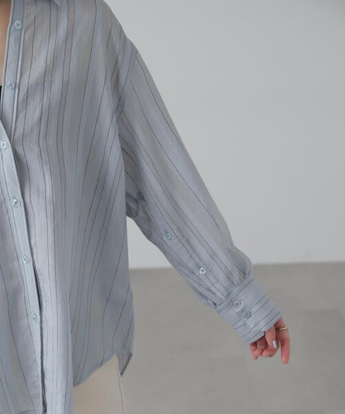 FREE'S MART（フリーズマート）の「袖スリットルーズシャツ（シャツ/ブラウス・レディース・ホワイト/ホワイト系その他/ライトグリーン/ベージュ/ブルー系その他・SMALL/MEDIUM）」の19枚目の写真