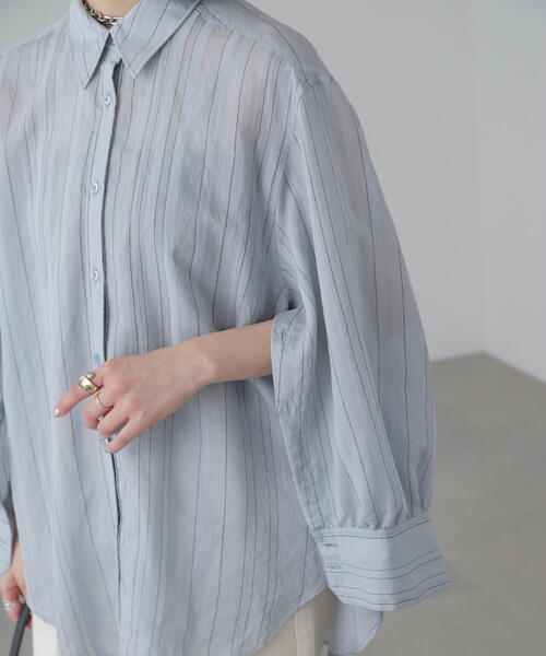 FREE'S MART（フリーズマート）の「袖スリットルーズシャツ（シャツ/ブラウス・レディース・ホワイト/ホワイト系その他/ライトグリーン/ベージュ/ブルー系その他・SMALL/MEDIUM）」の20枚目の写真