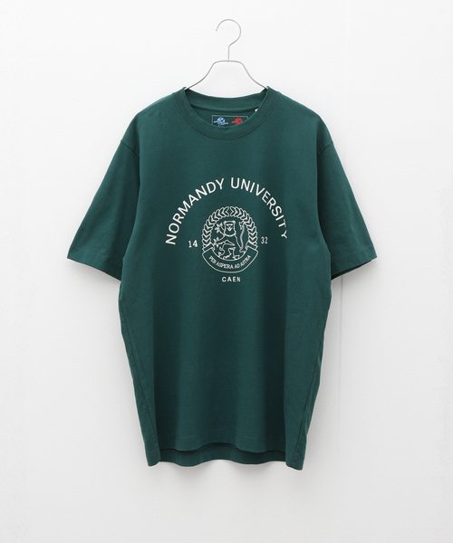 417 EDIFICE(フォーワンセブンエディフィス)の「【LE SUPER ATELIER】Normandy university(Tシャツ/カットソー・メンズ・グリーン・SMALL/MEDIUM/LARGE)」の1枚目の写真