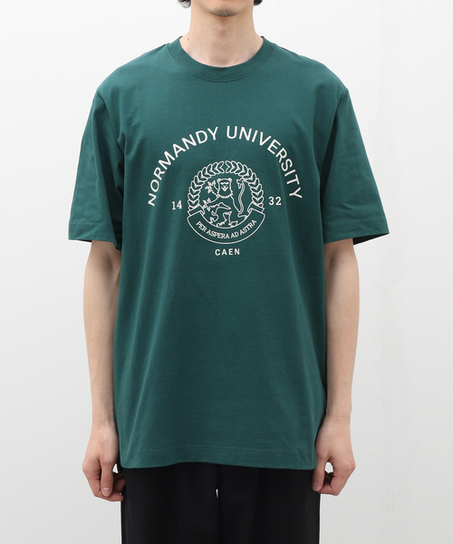 417 EDIFICE(フォーワンセブンエディフィス)の「【LE SUPER ATELIER】Normandy university(Tシャツ/カットソー・メンズ・グリーン・SMALL/MEDIUM/LARGE)」の2枚目の写真