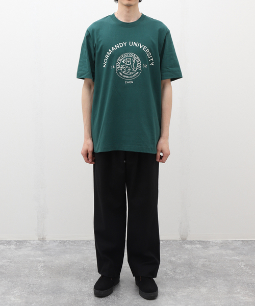 417 EDIFICE(フォーワンセブンエディフィス)の「【LE SUPER ATELIER】Normandy university(Tシャツ/カットソー・メンズ・グリーン・SMALL/MEDIUM/LARGE)」の3枚目の写真