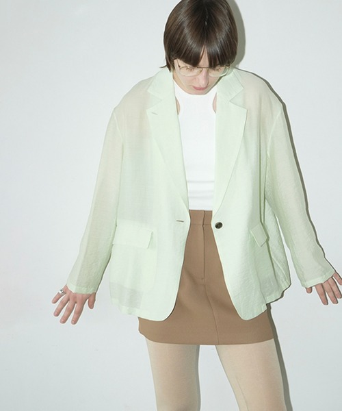 SHEER TAILORED SHIRT（シャツ/ブラウス）｜CLANE（クラネ）の