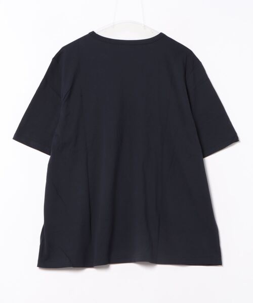 MB mint breeze(エムビーミントブリーズ)の「【L~5L 大きいサイズ】コットン ロゴ プリント Tシャツ(Tシャツ/カットソー・レディース・グリーン/ネイビー/オフホワイト・LL/4L/3L/5L/L)」の6枚目の写真