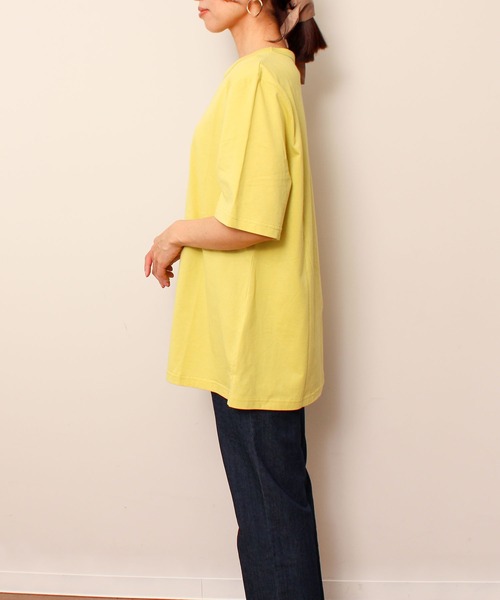 MB mint breeze(エムビーミントブリーズ)の「【L~5L 大きいサイズ】コットン ロゴ プリント Tシャツ(Tシャツ/カットソー・レディース・グリーン/ネイビー/オフホワイト・LL/4L/3L/5L/L)」の19枚目の写真