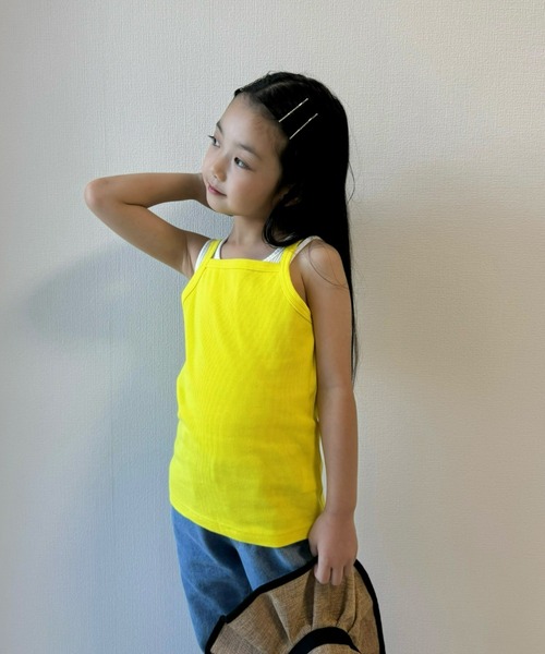 CIAOPANIC TYPY（チャオパニックティピー）の「【KIDS】リブタンクトップ（タンクトップ・キッズ・イエロー/ブルー/ブラック/ピンク・X-LARGE/SMALL/XX-LARGE/LARGE/MEDIUM）」の12枚目の写真