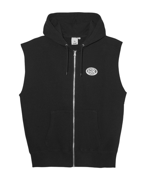 X-girl(エックスガール)の「OVAL LOGO ZIP UP SWEAT VEST(パーカー・レディース・アッシュ/ブラック/ブラウン・S/M)」の19枚目の写真