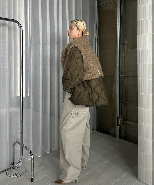 アメリヴィンテージBOA VEST SET QUILTING COAT BOA VEST SET QUILTING COAT（その他アウター）｜Ameri（アメリ