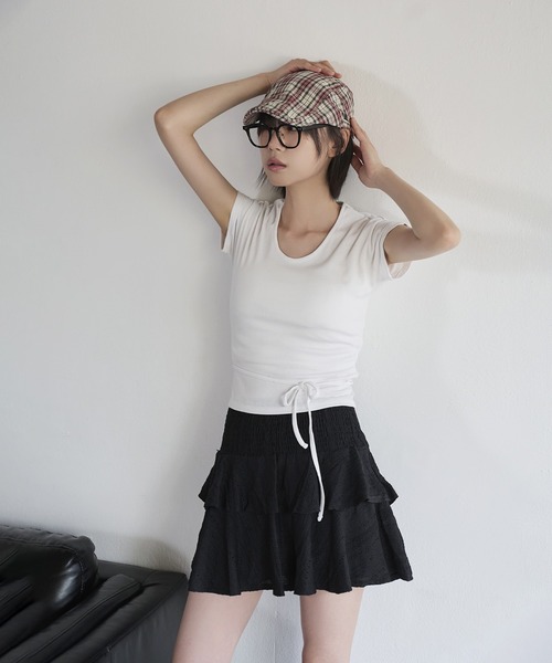 UNE MANSION(ユヌマンション)の「ビンテージユニークチェックハンチングキャップ(ハンチング/ベレー帽・レディース・レッド/ベージュ/ネイビー・ONE SIZE)」の4枚目の写真