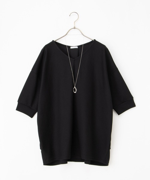 ⭐︎新品未開封⭐︎HAND with HONEYs Tシャツ　Ｌサイズ アクセ付ドルマントップス（Tシャツ/カットソー）｜Honeys