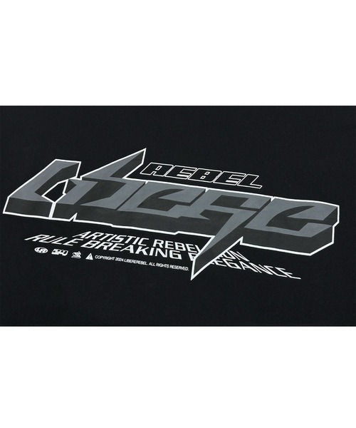LIBERE（リベーレ）の「LIBERE リベーレ / REBEL FUTURE LOGO TEE リベーレレブル ロゴプリントビッグシルエットTシャツ / 244205-244206（Tシャツ/カットソー・メンズ・チャコール/ブラック・LARGE/MEDIUM/SMALL）」の14枚目の写真