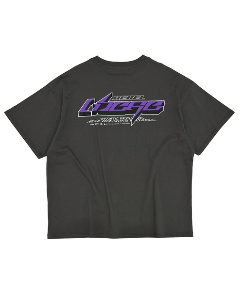 LIBERE（リベーレ）の「LIBERE リベーレ / REBEL FUTURE LOGO TEE リベーレレブル ロゴプリントビッグシルエットTシャツ / 244205-244206（Tシャツ/カットソー・メンズ・チャコール/ブラック・LARGE/MEDIUM/SMALL）」の10枚目の写真