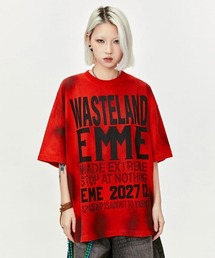 Ressaca | オーバーサイズ ラインストーンレターロゴプリントTシャツ(Tシャツ/カットソー)