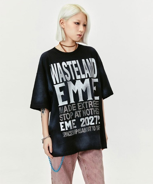 Ressaca（レサーカ）の「オーバーサイズ ラインストーンレターロゴプリントTシャツ（Tシャツ/カットソー・メンズ・ブラック/レッド・M/L/XL/XXL）」の15枚目の写真
