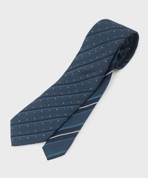 【セール】【BOXセット】シャドーストピンドットネクタイ＆タイバー セット（ネクタイ）｜TAKEO KIKUCHI（タケオキクチ）