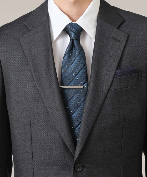 【セール】【BOXセット】シャドーストピンドットネクタイ＆タイバー セット（ネクタイ）｜TAKEO KIKUCHI（タケオキクチ）