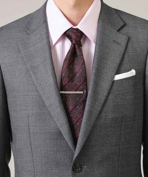 【セール】【BOXセット】シャドーストピンドットネクタイ＆タイバー セット（ネクタイ）｜TAKEO KIKUCHI（タケオキクチ）