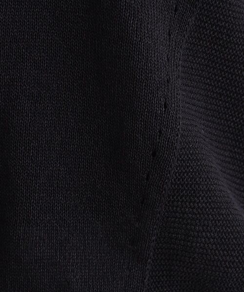 INDIVI（インディヴィ）の「◆【洗える／サマーニット】無縫製ペーパーヤーンアシメ編地ニット（ニット/セーター・レディース・ブルー/ブラック/ホワイト/ライトグレー/マスタード・05/13/15 /19/38/34）」の18枚目の写真