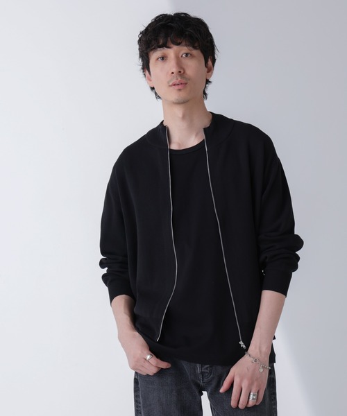 NANO universe（ナノユニバース）の「14ゲージミラノリブドライバーズニット(手洗い可能)（ニット/セーター・メンズ・ブラック/グレー系その他4/ベージュ系その他・L/M）」の16枚目の写真