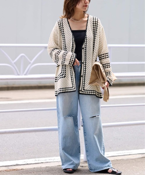 ジャーナルスタンダードレリューム♪クロシェカーディガン♪タグ付き新品♪ JOURNAL STANDARD relume（ジャーナルスタンダード レリューム