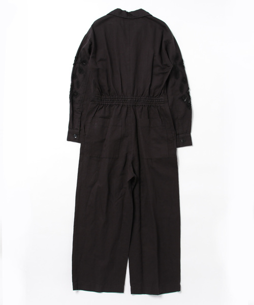 サロペット・オーバーオール・オールインワン Sara Mallika Rayon Jacquard All In One sara mallika（サラ マリカ）の「C.LINEN TAPE EMB C/W ALL IN ONE