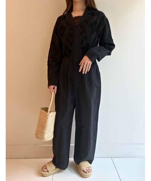 sara mallika（サラ マリカ）の「C.LINEN TAPE EMB C/W ALL IN ONE