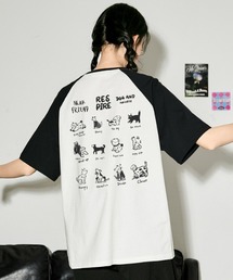 動物グラフィック ラグラン Tシャツ