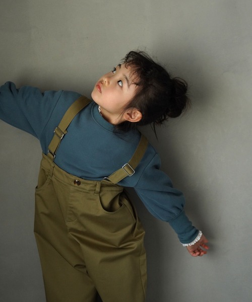 MAKE YOUR DAY（メイクユアデイ）の「袖ボリューム裏起毛無地トレーナー■80～140cm（スウェット・キッズ・ブルー/グレー/ブラック・80/90/100/110/120/130/140）」の7枚目の写真