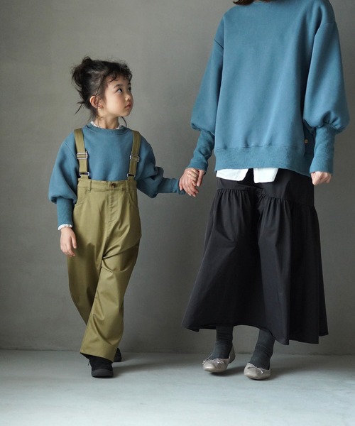 MAKE YOUR DAY（メイクユアデイ）の「袖ボリューム裏起毛無地トレーナー■80～140cm（スウェット・キッズ・ブルー/グレー/ブラック・80/90/100/110/120/130/140）」の13枚目の写真