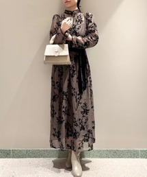 スナイデル SNIDEL フロッキーシアーワンピース （CGRY） 61wv34cyg3L._SY350_QL65_.jpg