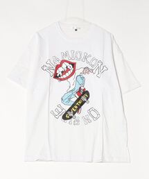 RE730 スケボーに乗ったなみおくん 半袖ビッグシルエットTシャツ