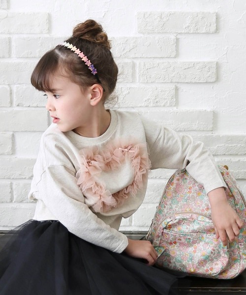 Rora（ローラ）の「ハートリナ スウェット（スウェット・キッズ・オフホワイト・150cm/110cm/120cm/130cm/140cm）」の13枚目の写真