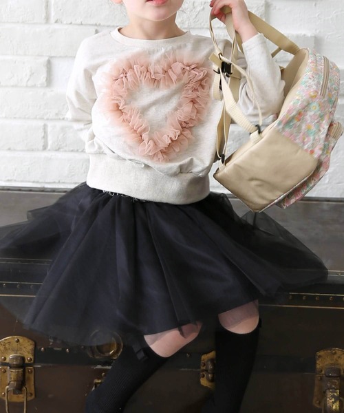 Rora（ローラ）の「ハートリナ スウェット（スウェット・キッズ・オフホワイト・150cm/110cm/120cm/130cm/140cm）」の14枚目の写真