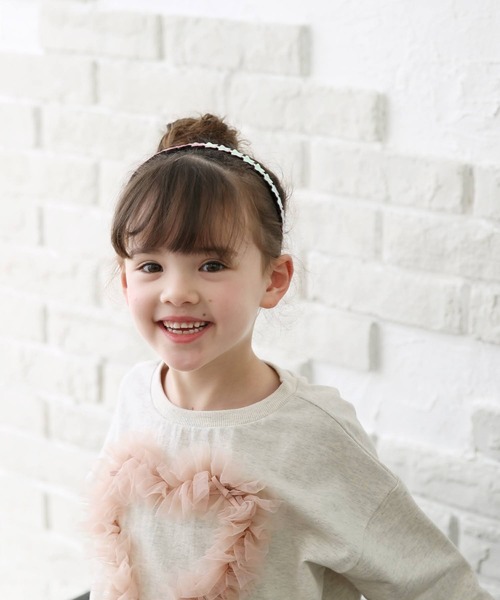 Rora（ローラ）の「ハートリナ スウェット（スウェット・キッズ・オフホワイト・150cm/110cm/120cm/130cm/140cm）」の7枚目の写真