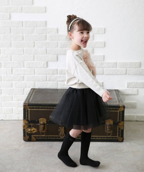 Rora（ローラ）の「ハートリナ スウェット（スウェット・キッズ・オフホワイト・150cm/110cm/120cm/130cm/140cm）」の8枚目の写真