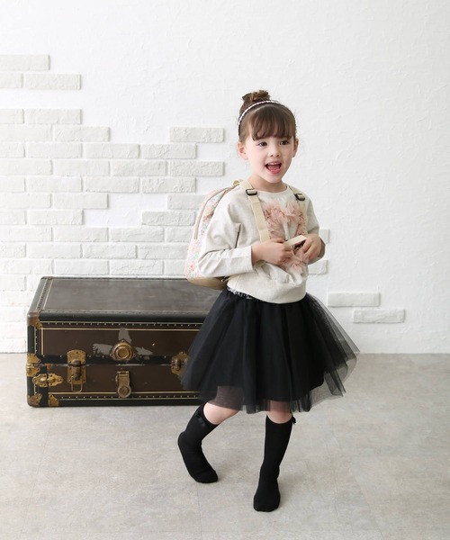 Rora（ローラ）の「ハートリナ スウェット（スウェット・キッズ・オフホワイト・150cm/110cm/120cm/130cm/140cm）」の11枚目の写真