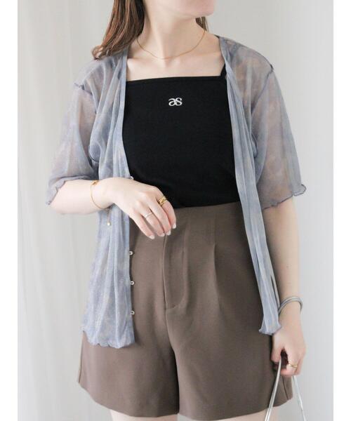 ehka sopo（エヘカソポ）の「ラメシアーVネックカーディガン（カーディガン/ボレロ・レディース・ブラック/キナリ/ピンク/ブルー・F）」の16枚目の写真