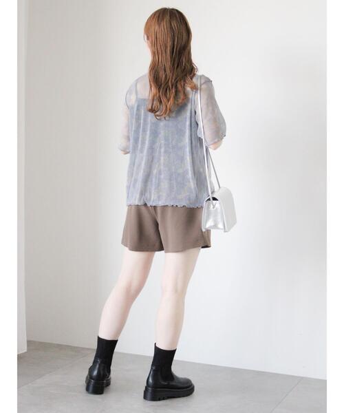 ehka sopo（エヘカソポ）の「ラメシアーVネックカーディガン（カーディガン/ボレロ・レディース・ブラック/キナリ/ピンク/ブルー・F）」の13枚目の写真