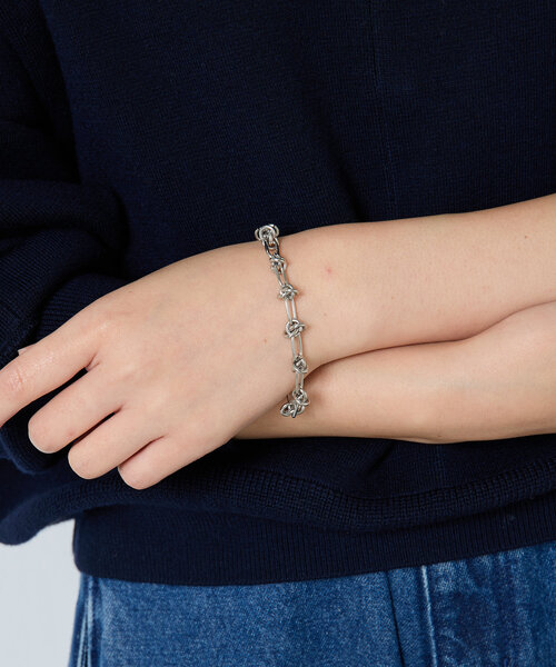 PAPILLONNER（パピヨネ）の「ステンレスチェーンブレスレット（ブレスレット・レディース・シルバー/ゴールド・FREE）」の14枚目の写真