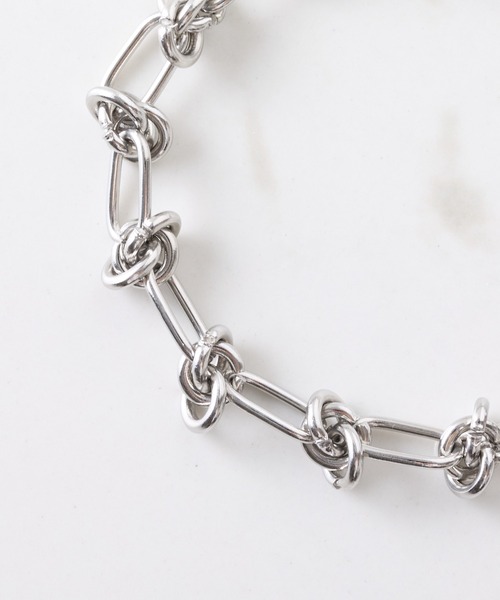 PAPILLONNER（パピヨネ）の「ステンレスチェーンブレスレット（ブレスレット・レディース・シルバー/ゴールド・FREE）」の7枚目の写真