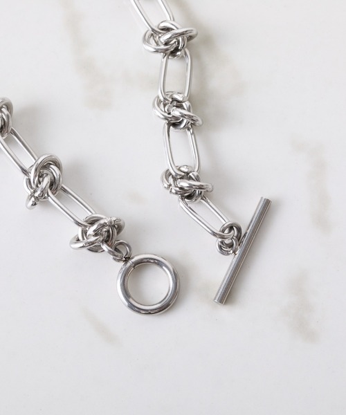 PAPILLONNER（パピヨネ）の「ステンレスチェーンブレスレット（ブレスレット・レディース・シルバー/ゴールド・FREE）」の9枚目の写真