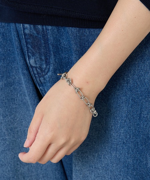 PAPILLONNER（パピヨネ）の「ステンレスチェーンブレスレット（ブレスレット・レディース・シルバー/ゴールド・FREE）」の10枚目の写真