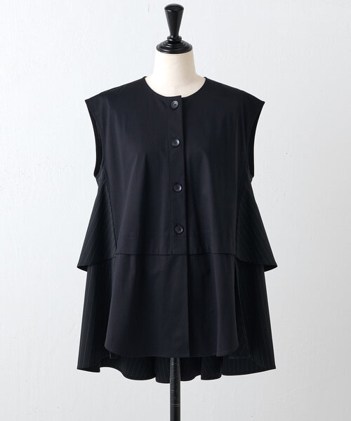 LIVETART（リヴェタート）の「《LIVETART》ストライプフリルチュニック（シャツ/ブラウス・レディース・ネイビー・FREE）」の15枚目の写真