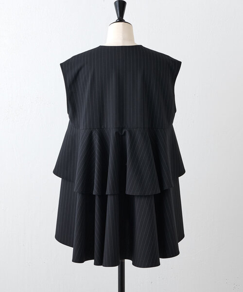 LIVETART（リヴェタート）の「《LIVETART》ストライプフリルチュニック（シャツ/ブラウス・レディース・ネイビー・FREE）」の17枚目の写真