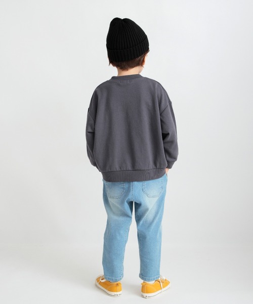 BRANSHES（ブランシェス）の「ガーデナーテーパードデニムパンツ（デニムパンツ・キッズ・ネイビー/カラフル/ブルー/グレー・80/90/100/160/110/140/120/130/150）」の10枚目の写真